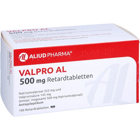 Valpro AL 500 Mg Retardtable 100 St Auf E Rezept Kaufen APONEO