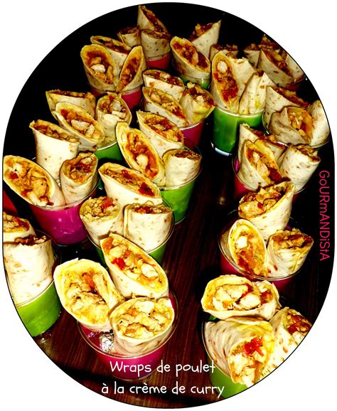 GoURmANDiStA Wraps de poulet à la crème de curry