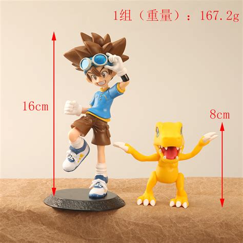 Pcs Set Anime Digimon Adventure Figure Yagami Taich Agumon Ishida