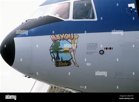 KC 10A Boyou Babe Nose Art Stock Photo Alamy