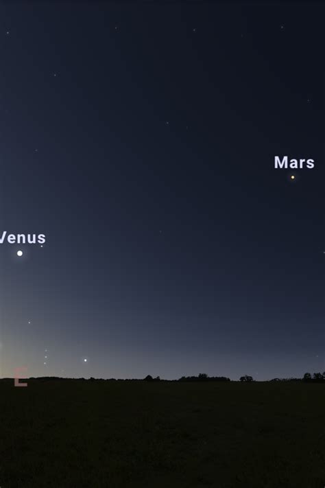 Mars In The Night Sky
