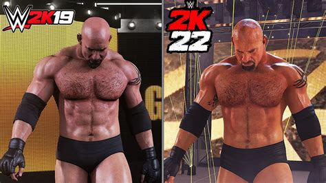 Wwe K Vs Wwe K Goldberg Side By Side Comparison Youtube