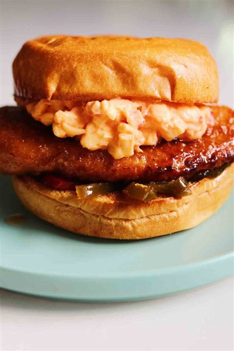 Copycat Chick Fil A Honey Pepper Pimento Chicken Sandwich Grilled