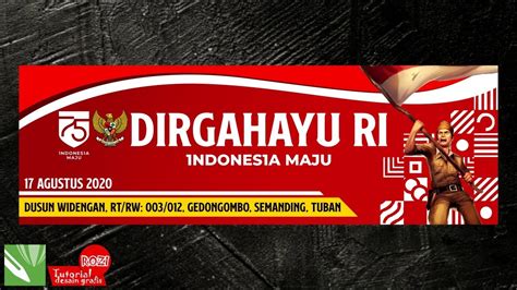 Detail Cara Membuat Spanduk Banner Hut Ri 75 Coreldraw Free