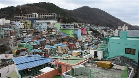 Gamcheon Culture Village Or Santorini Of Pusan City At Busan South