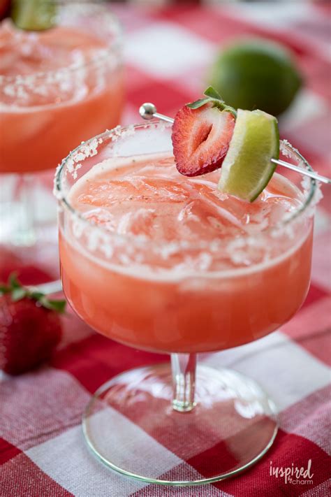 Delicious Homemade Strawberry Margarita Mix