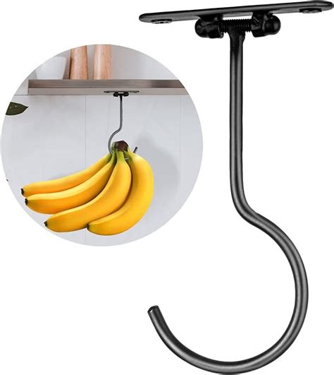 Amazon Egmehoad Folding Banana Hanger Under Cabinet Black Banana