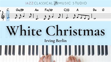 White Christmas Irving Berlin Piano Tutorial EASY WITH Music