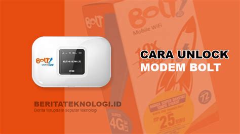 Cara Unlock Modem Bolt 4g All Operator