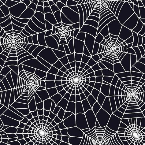 Patrón sin fisuras con telaraña decoración de halloween con telaraña