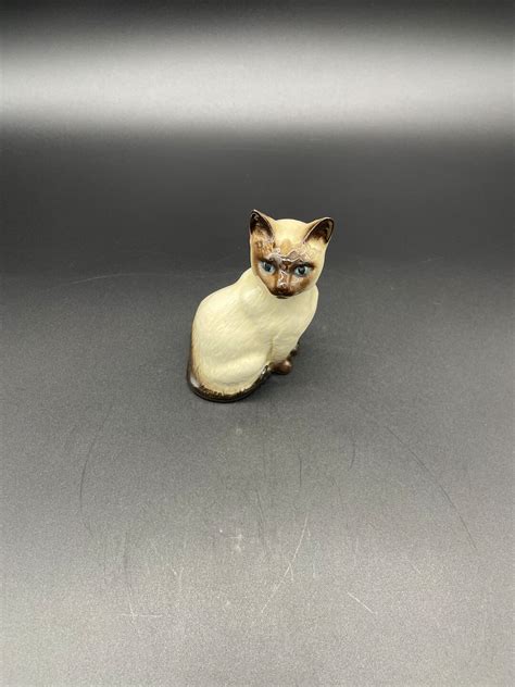 Royal Doulton Cat Vintage Figurine Siamese Kitty 1887 England Etsy