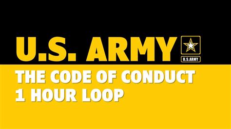 Army The Code Of Conduct 1 Hour Youtube