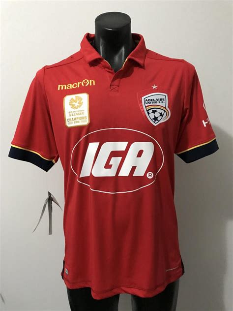 Adelaide United Home Football Shirt 2016 2017 Sponsored By IGA