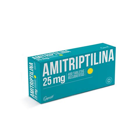 Amitriptilina 25 Mg 400 Tabletas Lp Drogueria Sanigi