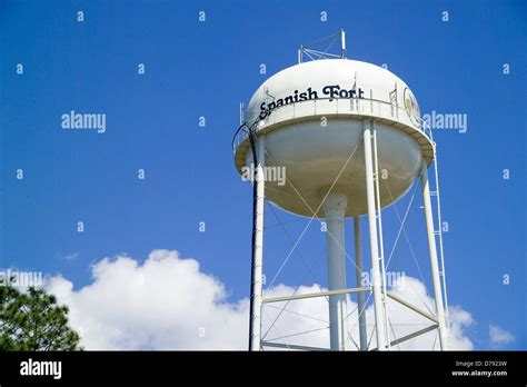 Spanish Fort, Alabama water tower Stock Photo - Alamy