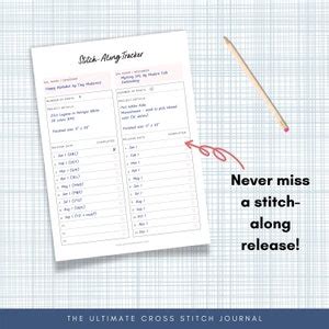 Ultimate Cross Stitch Planner Undated Version Printable Cross Stitch