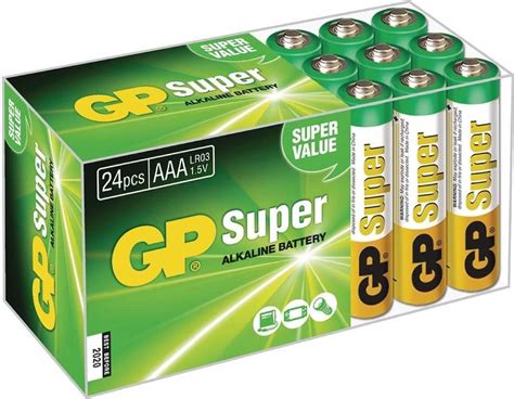 Gp Batteries Aaa Super Alkaline Compatible 24 Pack • Pris