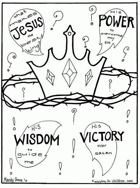 Christ The King Coloring Page Coloring Home