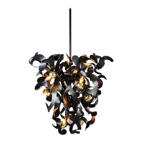 Modern Chandelier In A Black Matt Finish Eve Collection By Brand Van