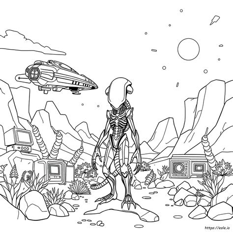 Alien Xenomorph Värityskuvat