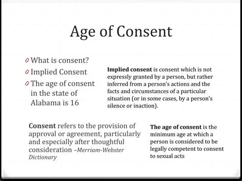 Ppt Age Of Consent Powerpoint Presentation Free Download Id 1601011