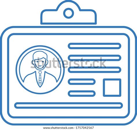 id identity card  tag  stock vector royalty