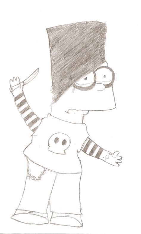 Bart Simpson Emo By Fear15 On Deviantart