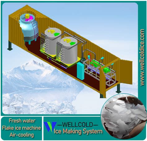 20T Container Flake Ice Making System Working Principle Shenzhen