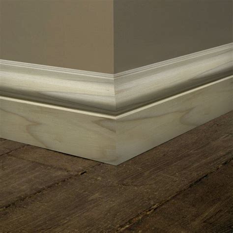 Unfinished Poplar Baseboard Moulding 3 4 In X 5 1 4 In X 7ft Etsy