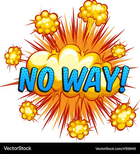 No way Royalty Free Vector Image - VectorStock