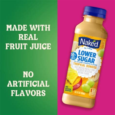 Naked Juice Lower Sugar Tropical Sunrise Flavored Smoothie Blend