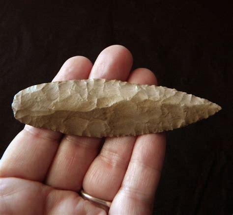 Authentic Paleo Knife Blade Ohio Agate Basin Delaware Chert