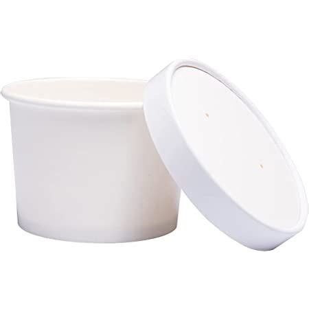 Amazon Belinlen Set Oz Disposable White Ice Cream Cups With