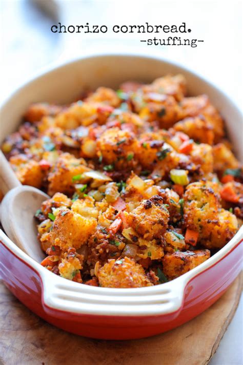 Chorizo Cornbread Stuffing Damn Delicious