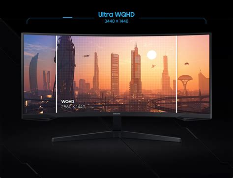 Samsung Curved Gaming Monitor With 165Hz Refresh Rate | LC34G55TWWMXZN ...