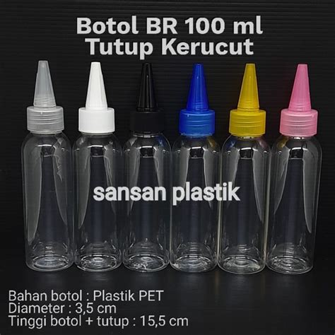 Jual Botol Tinta 100 Ml Botol Kerucut Botol Corong 100ml Indonesia