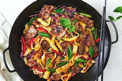 Thai Beef Drunken Noodle Stir Fry Recipe