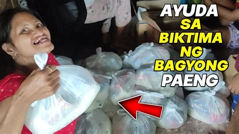 Kaunting Ayuda Para Sa Biktima Ng Bagyong Paeng Dito Sa Real Quezon