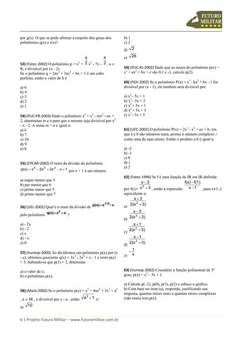 Exercicios Matematica Polinomios Pdf