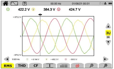 Chauvin Arnoux Ca Three Phase Electrical Networks Analyser User Guide