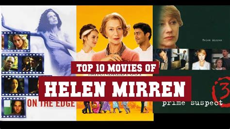 Helen Mirren Top 10 Movies Best 10 Movie Of Helen Mirren YouTube