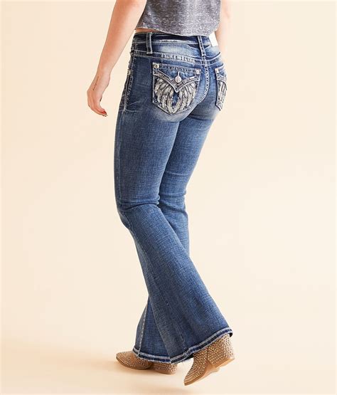 Miss Me Low Rise Flare Stretch Jean Womens Jeans In K1432 Buckle