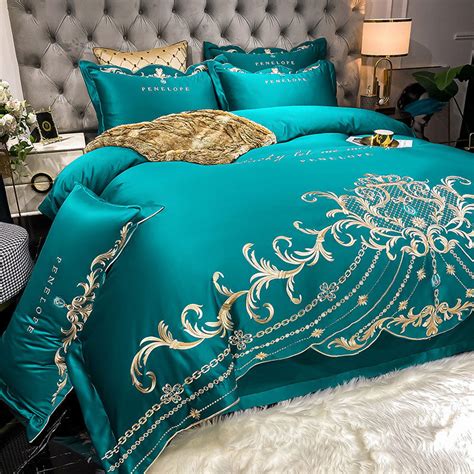 Soft Luxury Egyptian Cotton Embroidered Bedding Set Yedwo Home Yedwo