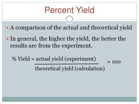 Reaction Yield Ppt Download