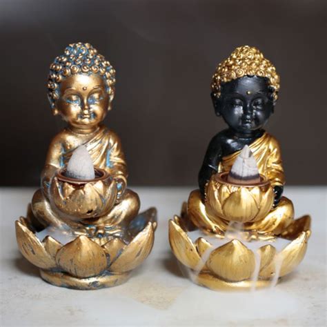 Buddha And Lotus Flower Backflow Burner Angel Times