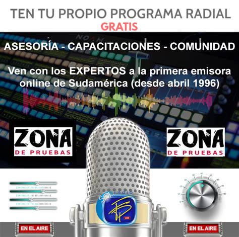 CONVOCATORIA TEN TU PROPIO PROGRAMA RADIAL GRATIS SOL FRECUENCIA