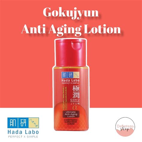 Jual Hada Labo Gokujyun Alpha Ultimate Anti Aging Lotion 100ml Shopee