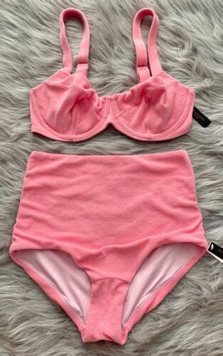 Victorias Secret Wicked Underwire Terry Swim Bikini Top High Bottom Set DDD S EBay
