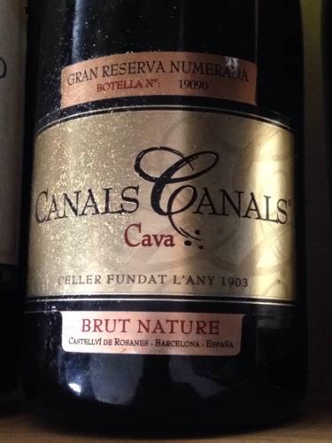 Canals Canals Cava Gran Reserva Numerada Brut Nature Vivino Brasil