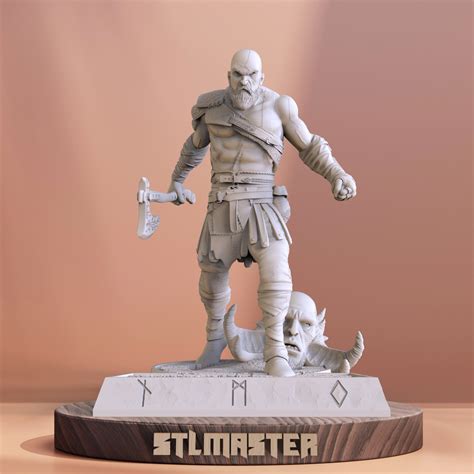 Kratos God Of War 3d Print Stl File For 3d Printing Instant Download